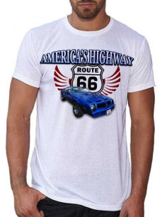 T-shirt Blanc homme - Voiture Pontiac