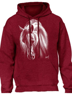 Sweat-shirt capuche - Femme - Cheval au crins blanc 2
