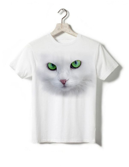 T-shirt enfant - Chat blanc
