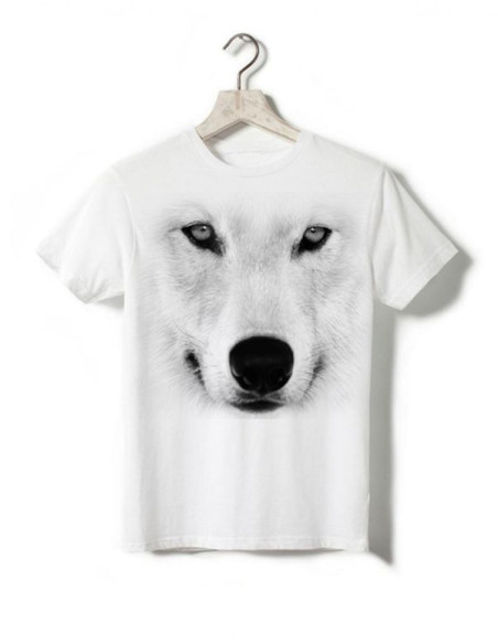 T-shirt enfant - Loup blanc