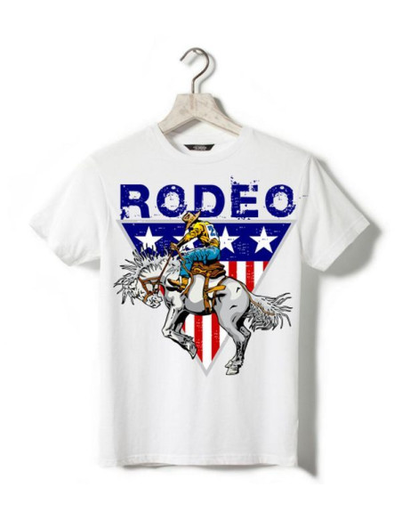 T-shirt blanc - Enfant - Horse Rodeo