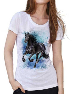 Tee-shirt fille avec motif cheval de chez Horseware