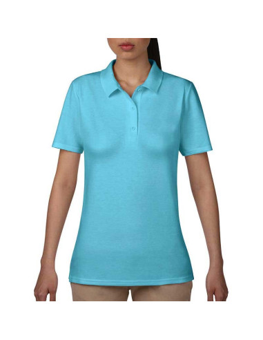 Polos pour femme bleu turquoise