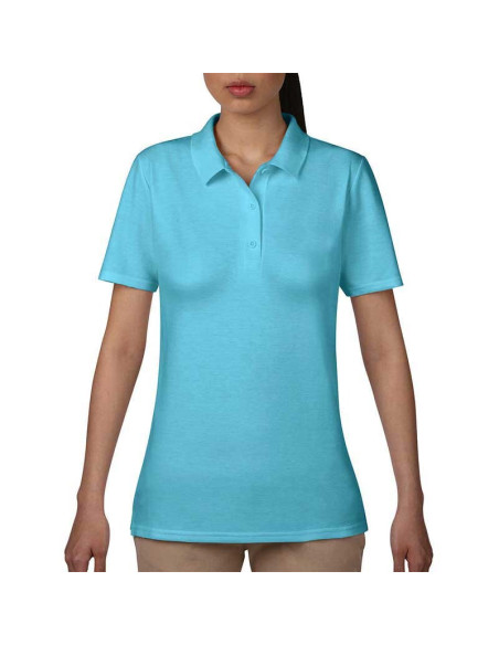 Polos pour femme bleu turquoise