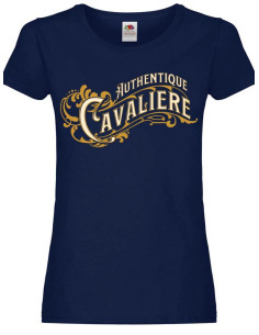 T-shirt femme - Authentique cavalière. Bordeaux 2