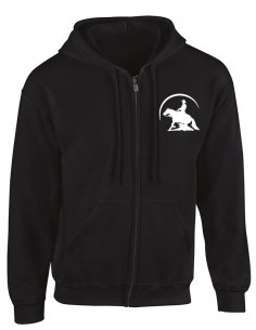 Sweat-shirt avec zip pour cavalière western - Sliding stop. Dos 2
