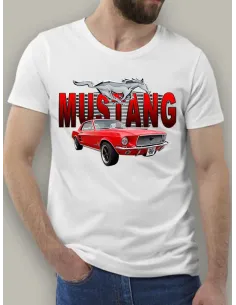 Tee-shirt t-shirt homme - voiture rouge