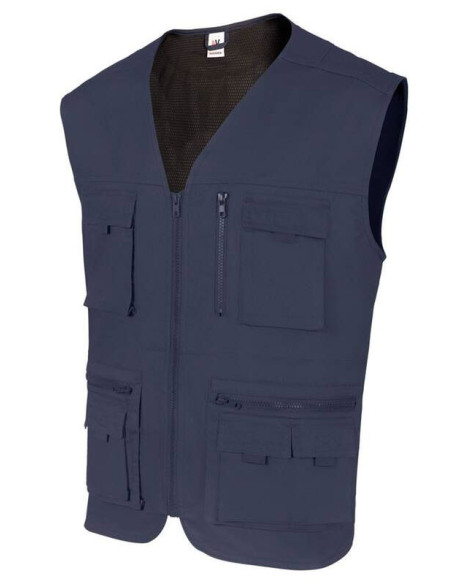 Gilet bleu marine devant