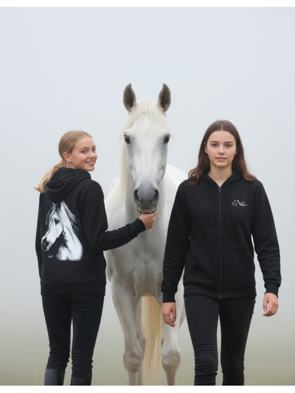 Deux fille portant le même sweat