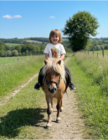 Enfant sur un poney