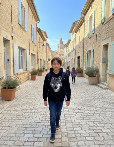 Enfant qui va à l'école.