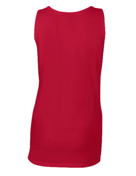 Débardeur rouge dos.