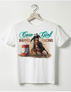 T-shirt enfant Barrel racing western