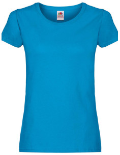 T-shirt bleu turquoise devant