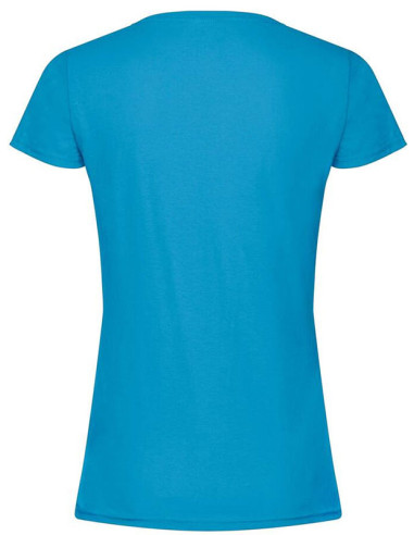 T-shirt bleu turquoise dos