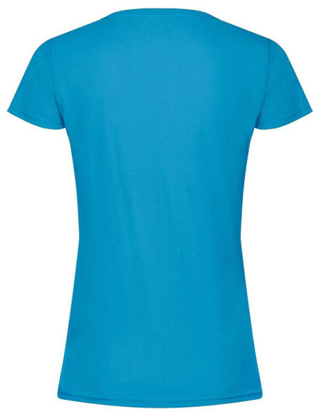 T-shirt bleu turquoise dos