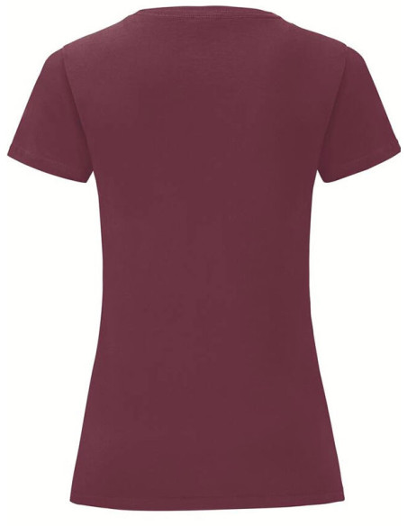 T-shirt bordeaux dos
