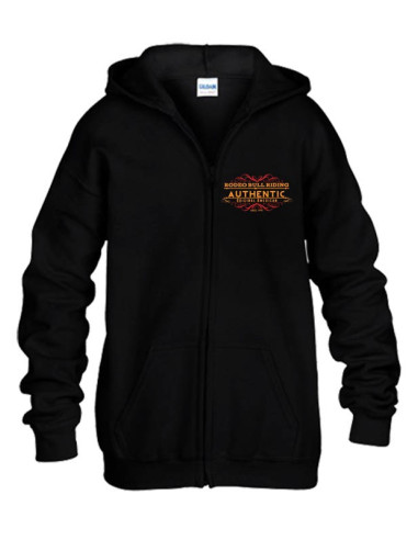 SWEAT-SHIRT NOIR AVEC ZIP - RODEO BULL RIDING