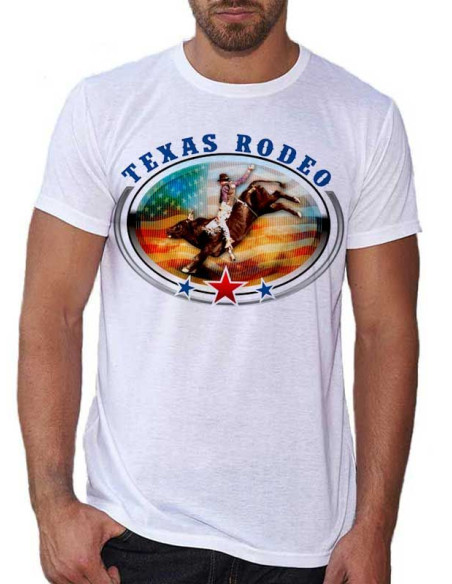 Tee shirt pour homme. Texas Rodéo