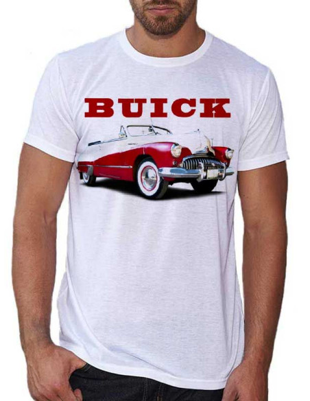 Tee shirt homme avec Buick rouge