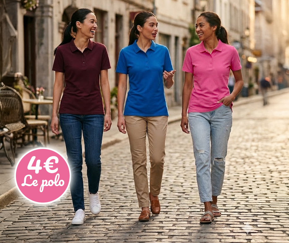 Polo uni femme 4&euro;